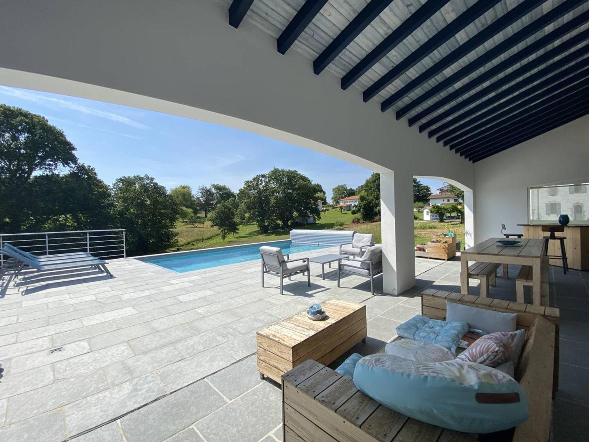 Maison Individuelle Avec Piscine Et Grand Jardin, 6-8 Pers, Urt - Fr-1-495-140 Extérieur photo